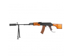 Страйкбольный пулемет (AirsoftSports) LCT РПКС-74 Wood ВВД WOLVERINE INFERNO V3 Premium Elec. (AS55)