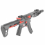 Страйкбольный пистолет-пулемет (King Arms) PDW 9mm SBR M-LOK Grey/Red - Limited Edition
