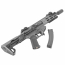 Страйкбольный пистолет-пулемет (King Arms) PDW 9mm SBR M-LOK Grey