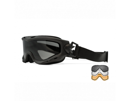 Очки противоосколочные (WILEY X) SPEAR DUAL LENS 3 линзы (Black) SP293DLB